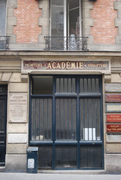 モンパルナスの・グランドショミエール画塾。今も健在で、1920年代とあまりかわっていない！